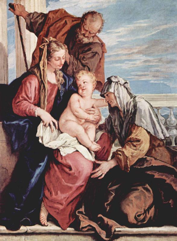 Sebastiano Ricci Heilige Familie mit Hl Anna china oil painting image